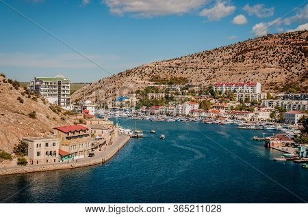 Panorama Of Balaklava Bay On Sunny Day.