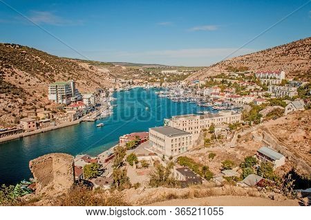 Panorama Of Balaklava Bay On Sunny Day.