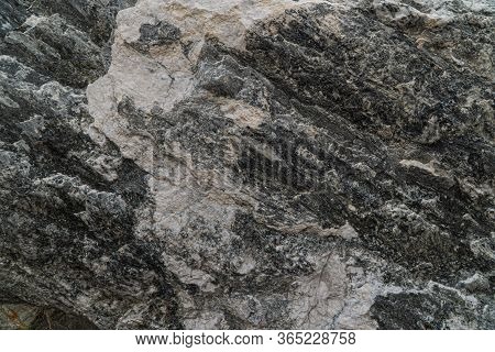 Gold Ore Texture Close-up. Contains Quartz, Mica, Feldspar, Chlorite, Garnet, Carbonate, Sulfides An