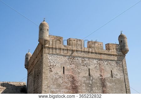 Sqala Du Port, A Defensive Tower At The Atlantic Port Of Essaouira, Morocco