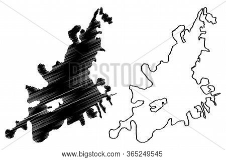 Erzurum City (republic Of Turkey) Map Vector Illustration, Scribble Sketch City Of Theodosiopolis In