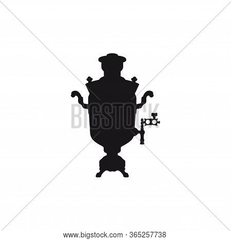 Samovar Russian Icon. Tea Utensils. National Teapot