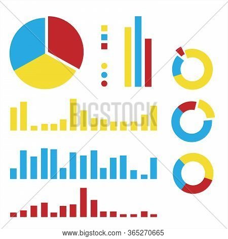 Multi-colored Chart For Business, Study, And Work