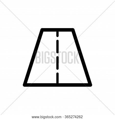 Road Icon Flat Vector Template Design Trendy