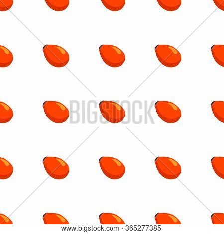 Illustration On Theme Big Colored Seamless Rose Hip, Bright Berry Pattern For Seal. Berry Pattern Co