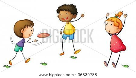 Ilustracja proste dzieci gry