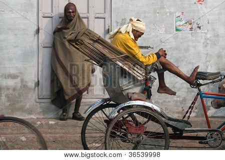 çekçek wallahs Varanasi, Hindistan