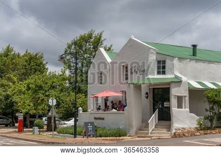 Greyton, South Africa - February 2, 2019: The Post House Hotel In Greyton Town With People Outside E