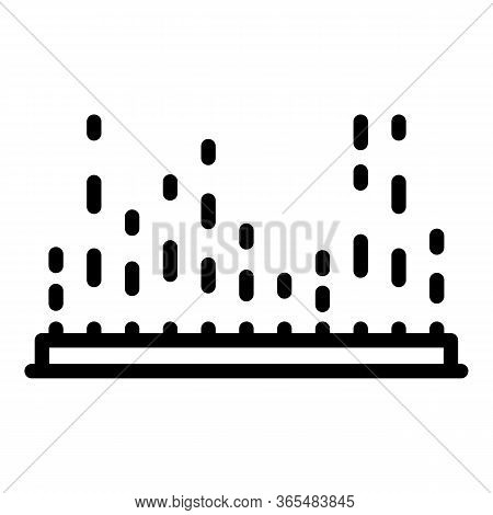 Equalizer Points Icon. Outline Equalizer Points Vector Icon For Web Design Isolated On White Backgro