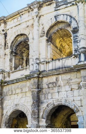 France Nimes August 4 2016 Exterior Of The Arena Of Nimes, France