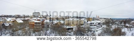 Panorama Of The Kirov City And And Razderikhinsky Ravine In The Central Part Of The City Of Kirov On