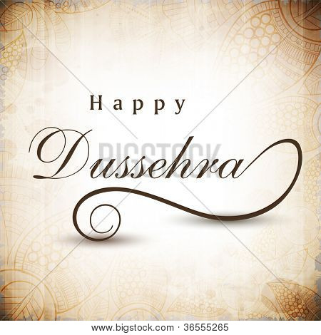 Grußkarte für Dussehra-fest in Indien. EPS 10.