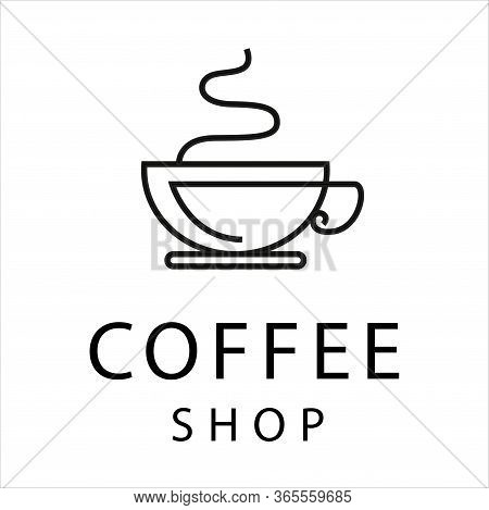 Logo Design For Coffee Shop With Coffee Cup