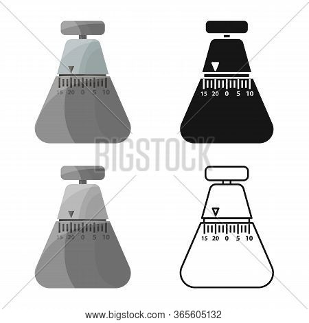 Vector Illustration Of Timer And Time Symbol. Web Element Of Timer And Button Stock Vector Illustrat