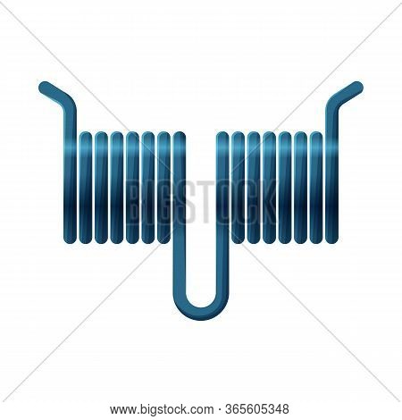 Vector Design Of Coil And Detail Logo. Web Element Of Coil And Metal Vector Icon For Stock.