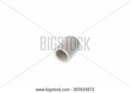 Small Plastic Ppr Elbow Fitting For Water Pipes, Isolated On White Background