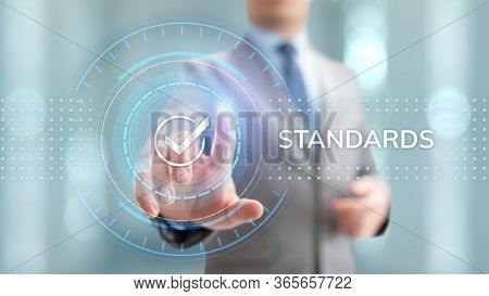 Standards Quality Assurance Control Standardisation And Certification Concept.