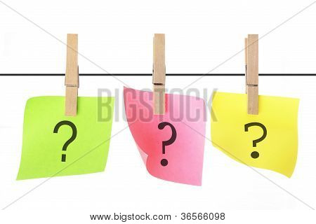 Note repositionnable papiers accrochés Clotheline