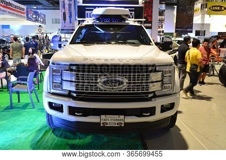 Pasay, Ph - Nov 30 - Ford F350 Super Duty Pick Up At Manila Auto Salon Car Show On November 30, 2018