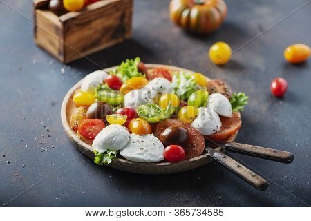 Healthy Salad With Mozzarella