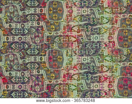 Abstract Colorful Textire Design Digital Pattern Background