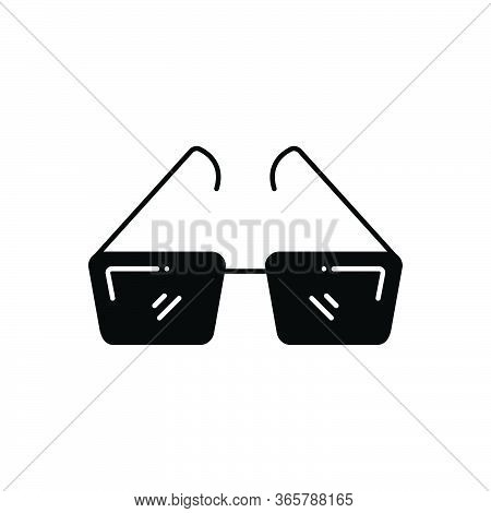 Black Solid Icon For Opticianry  Optometrist  Optical Eyeglasses Frames