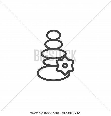 Spa Stones Flower Vector Photo Free Trial Bigstock