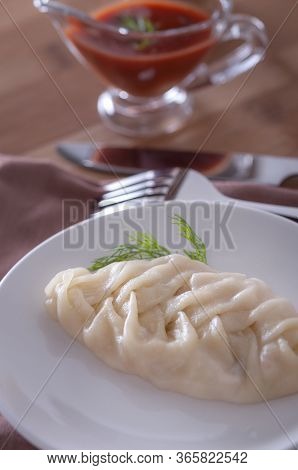  a Delicious, Diet Dish. Steam Dumplings. Manti
