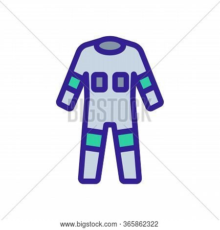 Fully Protective Full Body Suit Icon Vector. Fully Protective Full Body Suit Sign. Color Symbol Illu