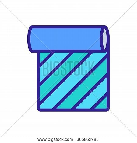 Vertical Horizontal Design Linoleum Icon Vector. Vertical Horizontal Design Linoleum Sign. Color Sym