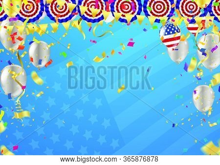 Celebrations Curfew Unlock United States With Colorful Balloons