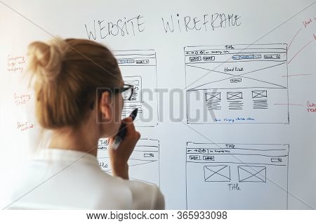 Woman Designer Working On New Website Development Project