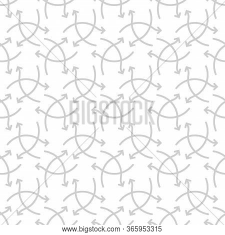 Vector Arrows Seamless Pattern. Arrows In Different Directions. Stock Vector Illustration