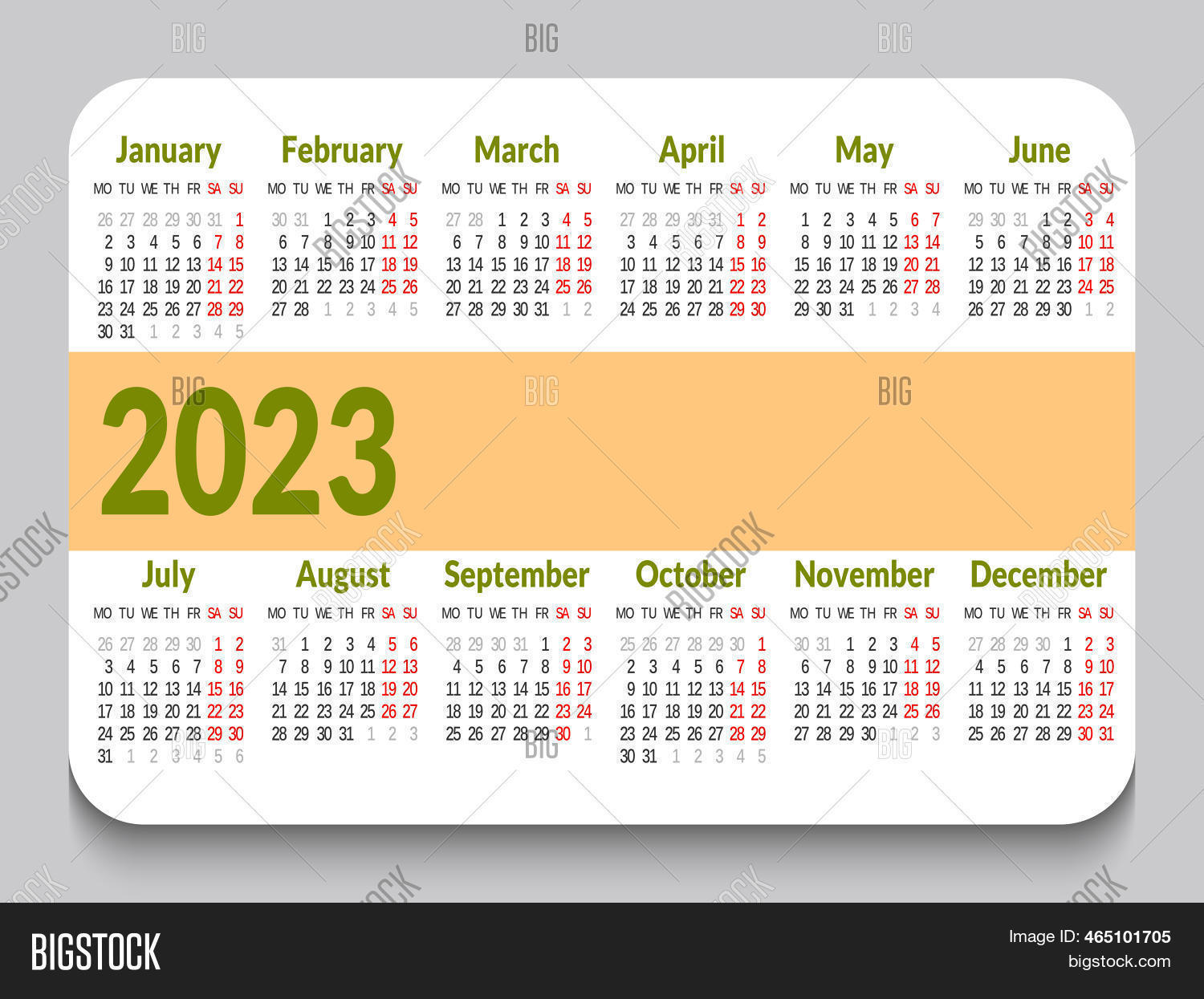 Calendar Grid Pocket Image & Photo (Free Trial) Bigstock