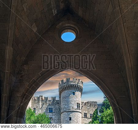 The Vault Of The Loggia Of St. John, Near Ruins Of The St John Of The Collachio, With Palace Of The 