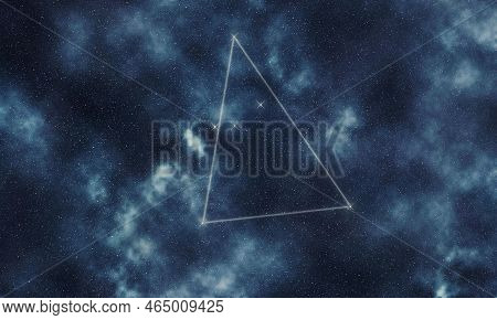 Hydrus Star Constellation, Night Sky, Constellation Lines Water Snake