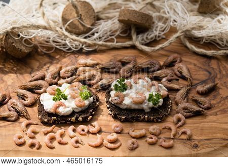 Salad With Fresh North Sea Crabs And Mayonnaise