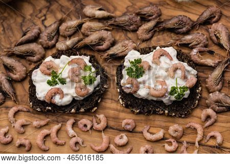 Salad With Fresh North Sea Crabs And Mayonnaise
