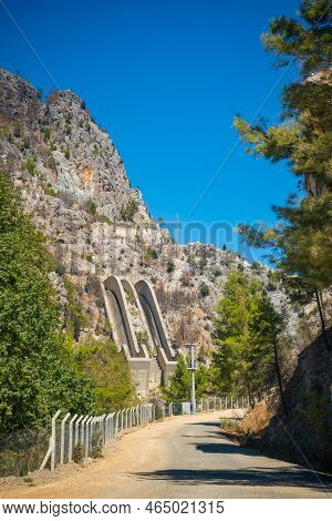 Oymapinar Dam Area And Road To Green Canyon In Manavgat Region, Turkey.