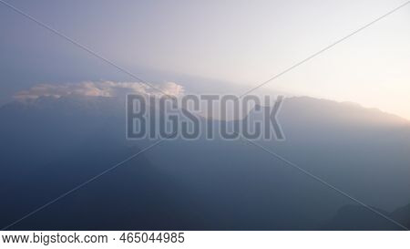 Amdes Sky And Mountains With Sun Beams