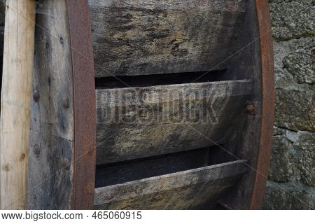 Farmhouse With Lots Of Wood And Stone In Detail