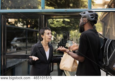 Office Food Delivery Delay, Courier Giving Wrong Order To Furious Client, Angry Employee Receiving L
