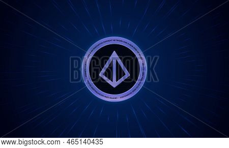 Loopring-lrc Virtual Currency Images. 3d Illustrations. Coin Logo.