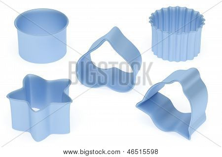 Conjunto de Color azul que se forma de la hornada