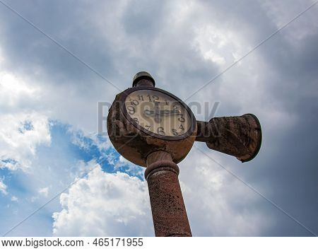 Musical Clock In The Old Town Is One Of The Sights Of Nitra.