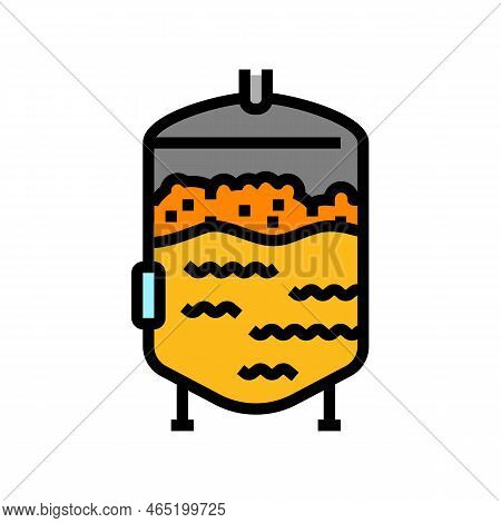 Fermentation Beer Production Color Icon Vector. Fermentation Beer Production Sign. Isolated Symbol I
