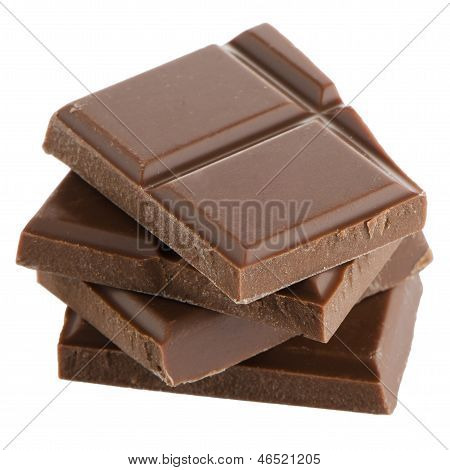 Closeup Detail Of Chocolate Parts