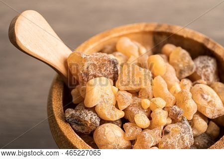 Frankincense Or Olibanum Aromatic Resin Used In Incense And Perfumes.