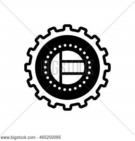 Black Solid Icon For Gcc Manage Cogwheel Kuwait Gulf Uae Nation Emirates