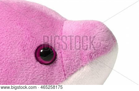 Pliuche Green Toy On White, Closeup - Isolated On White